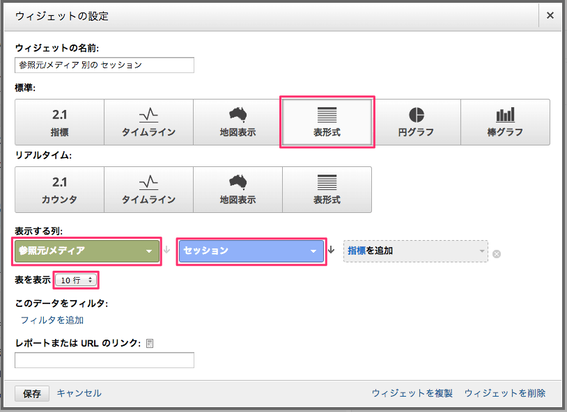 参照元/メディア別のセッション