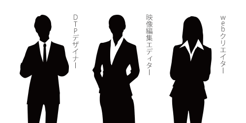 DTPデザイナー・映像編集エディター・Webクリエイター