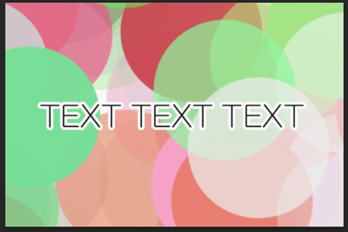 text-tool24.png 境界線付きの文字が完成