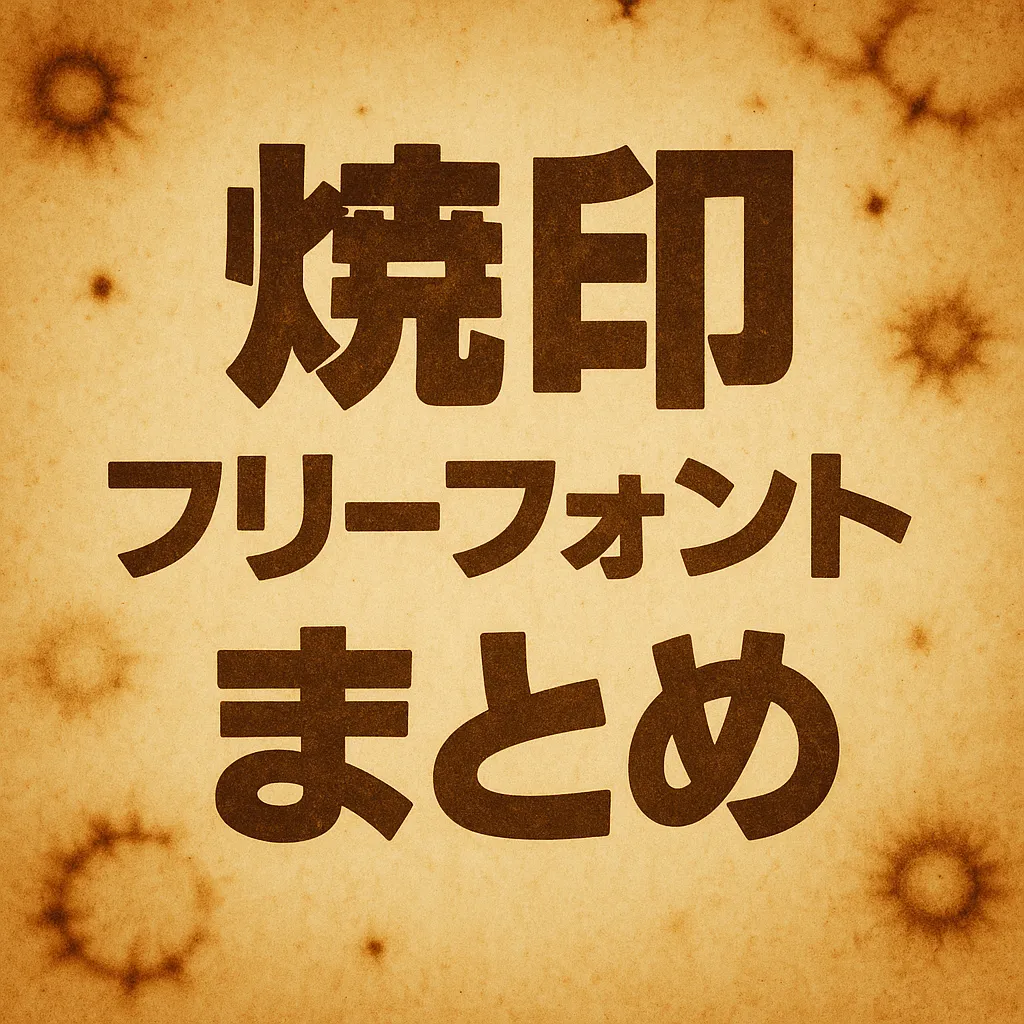 焼印 フリーフォント