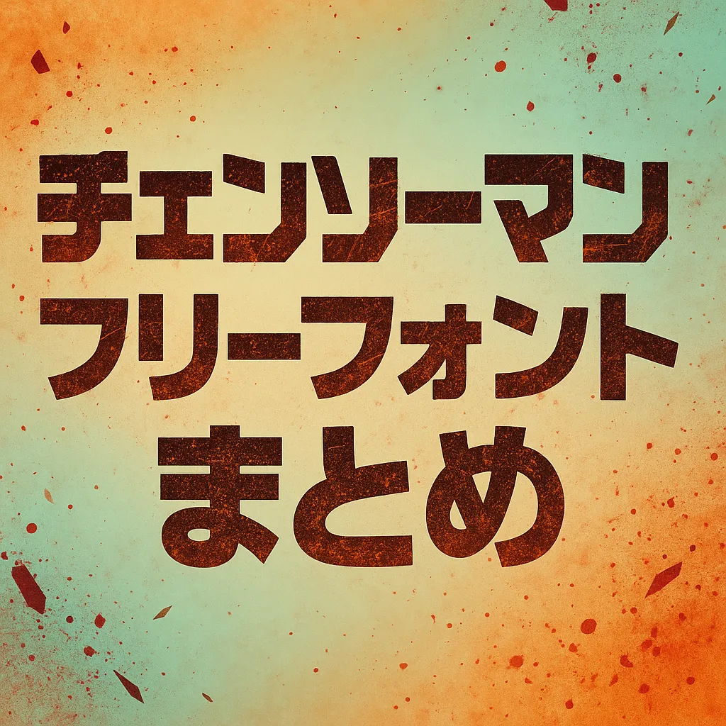 チェンソーマン フリーフォント