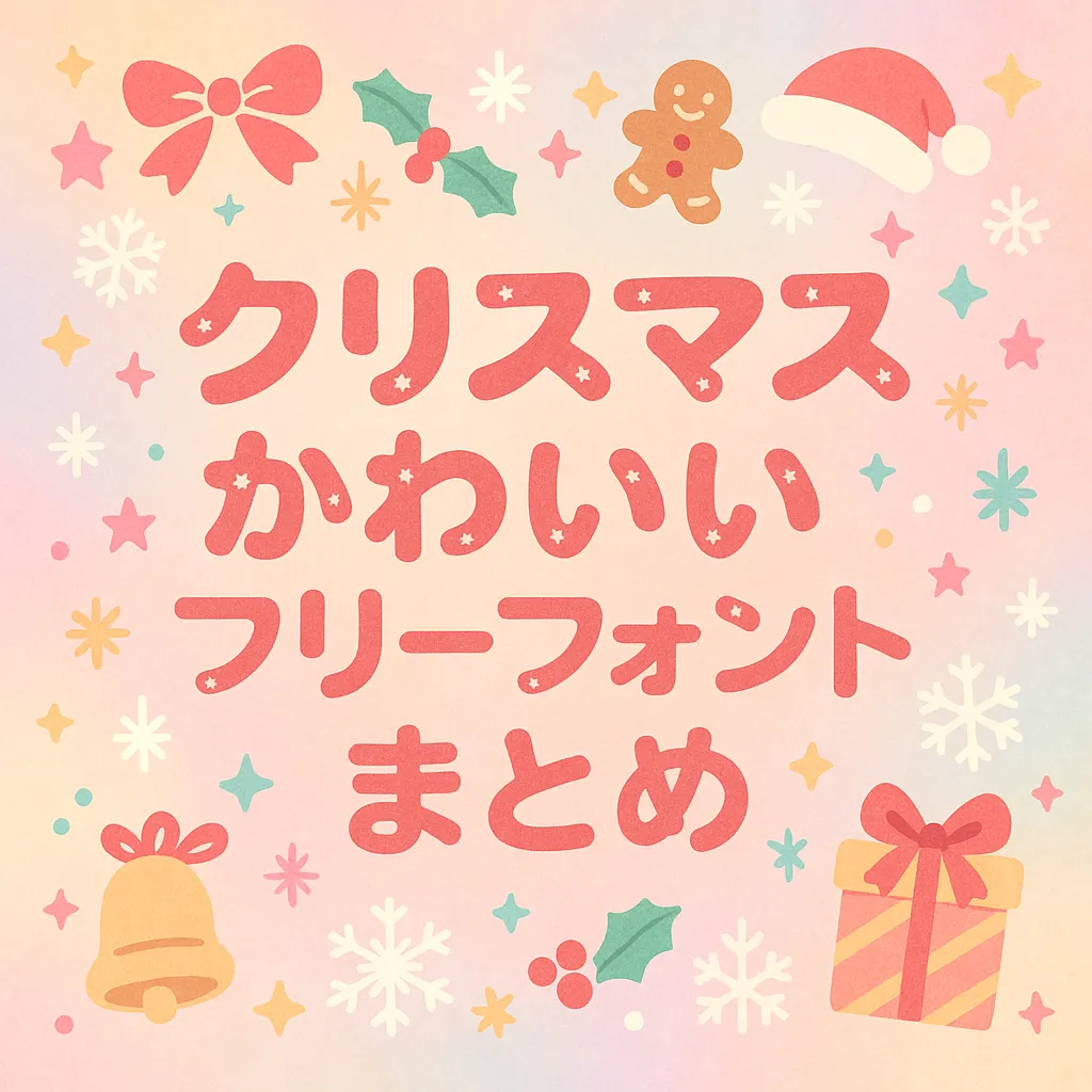クリスマス かわいい フリーフォント