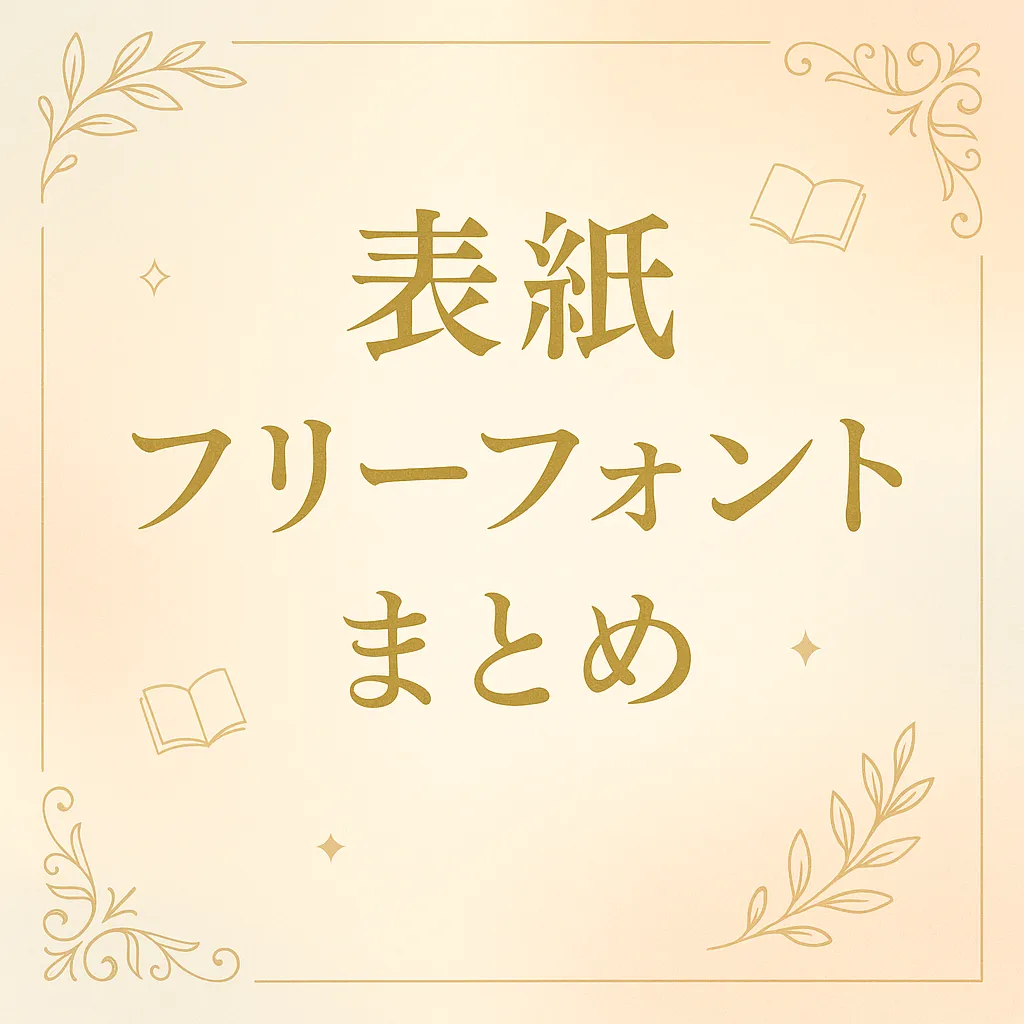 表紙 フリーフォント