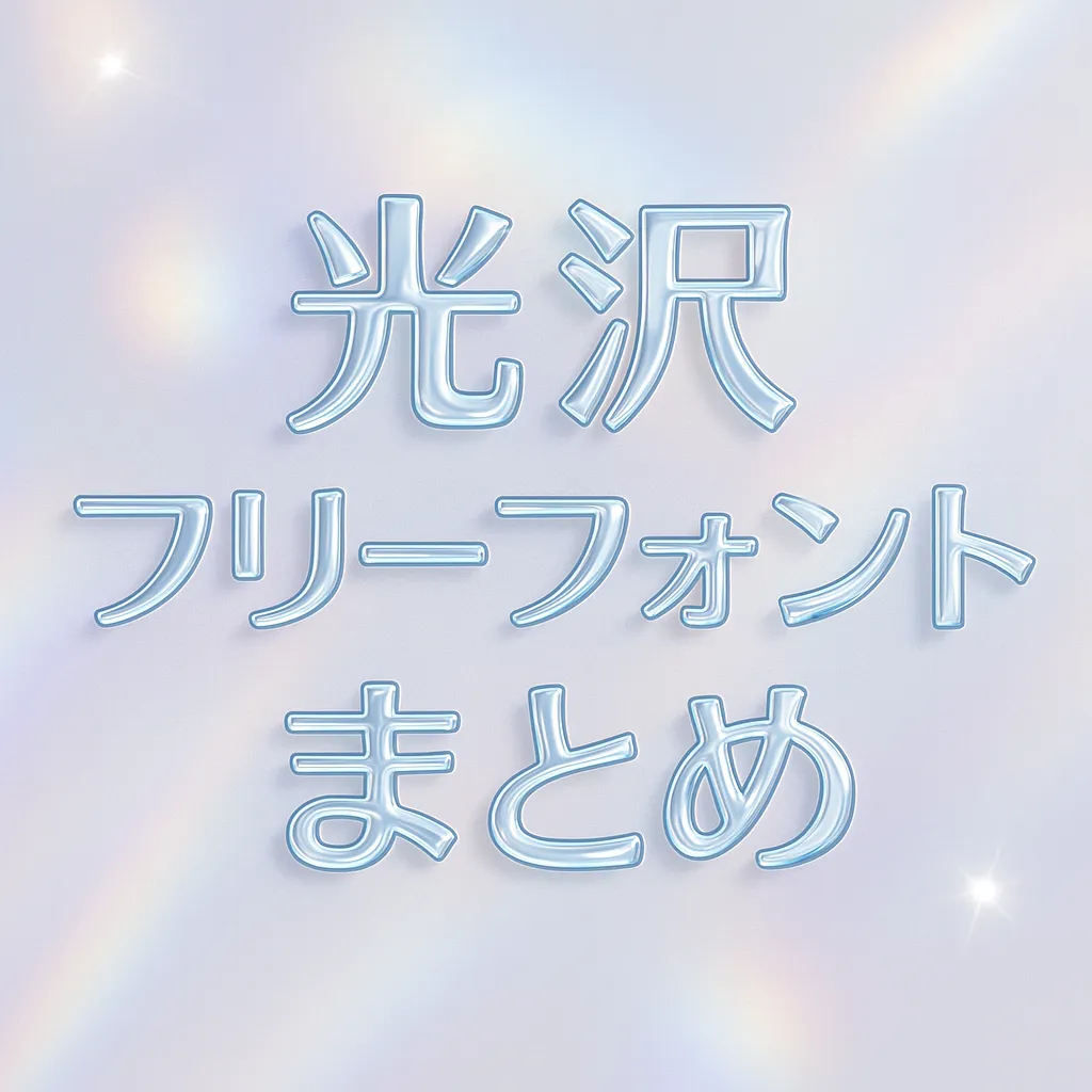 光沢 フリーフォント