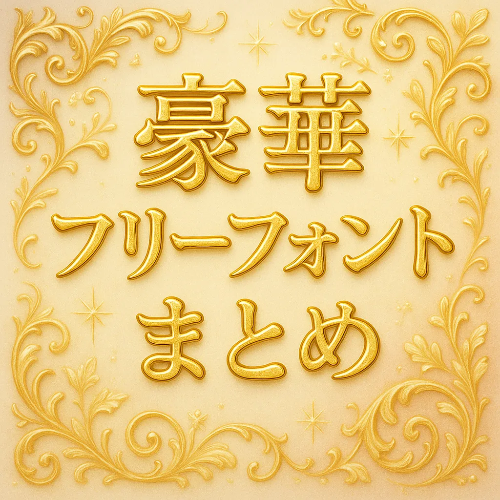 豪華 フリーフォント