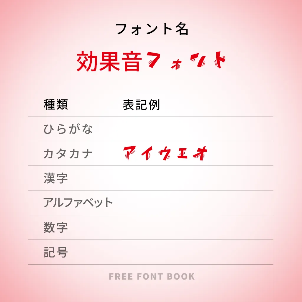 効果音フォント