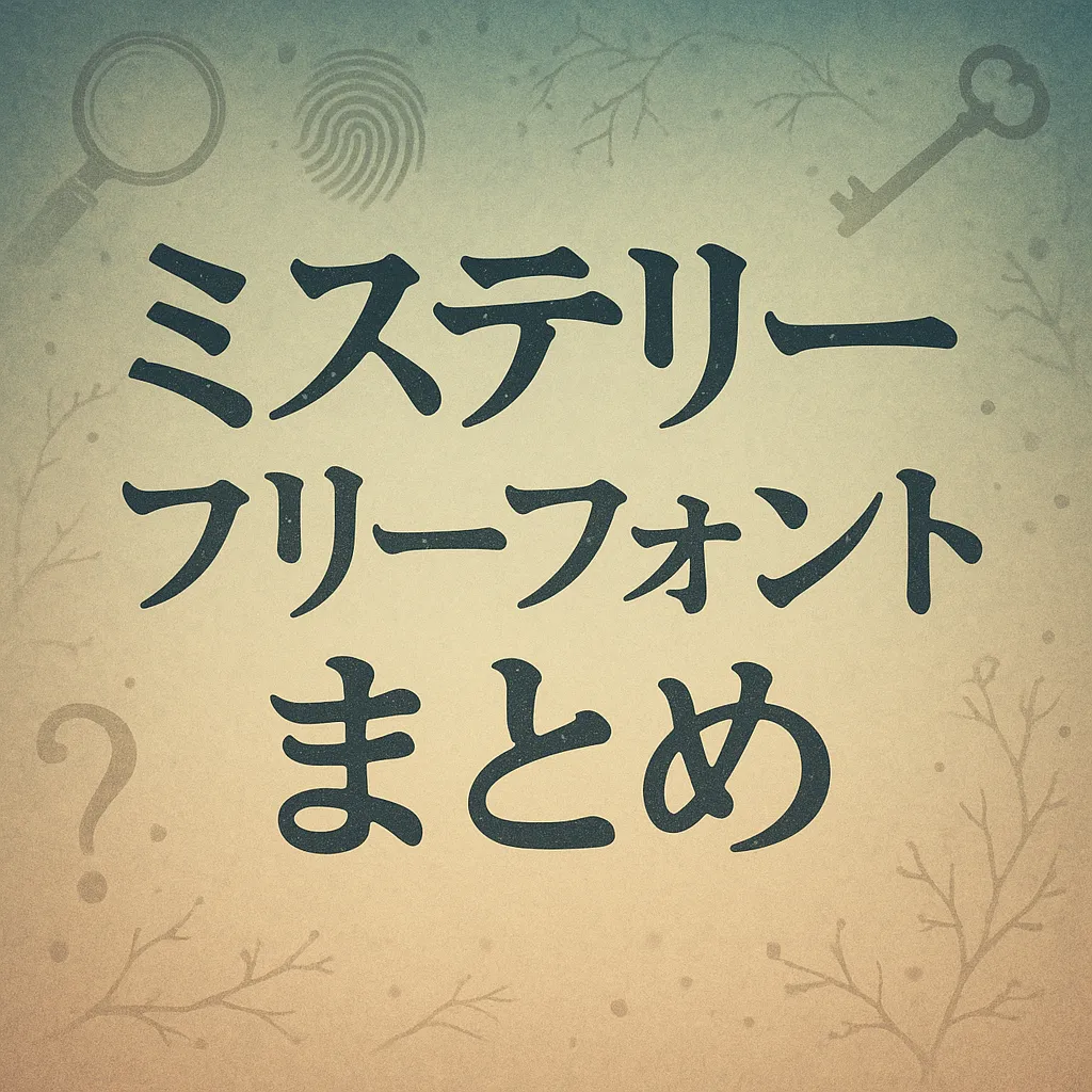 ミステリー フリーフォント