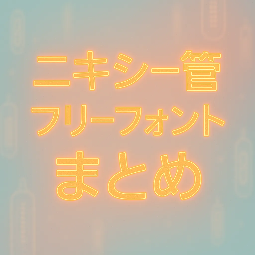 ニキシー管 フリーフォント