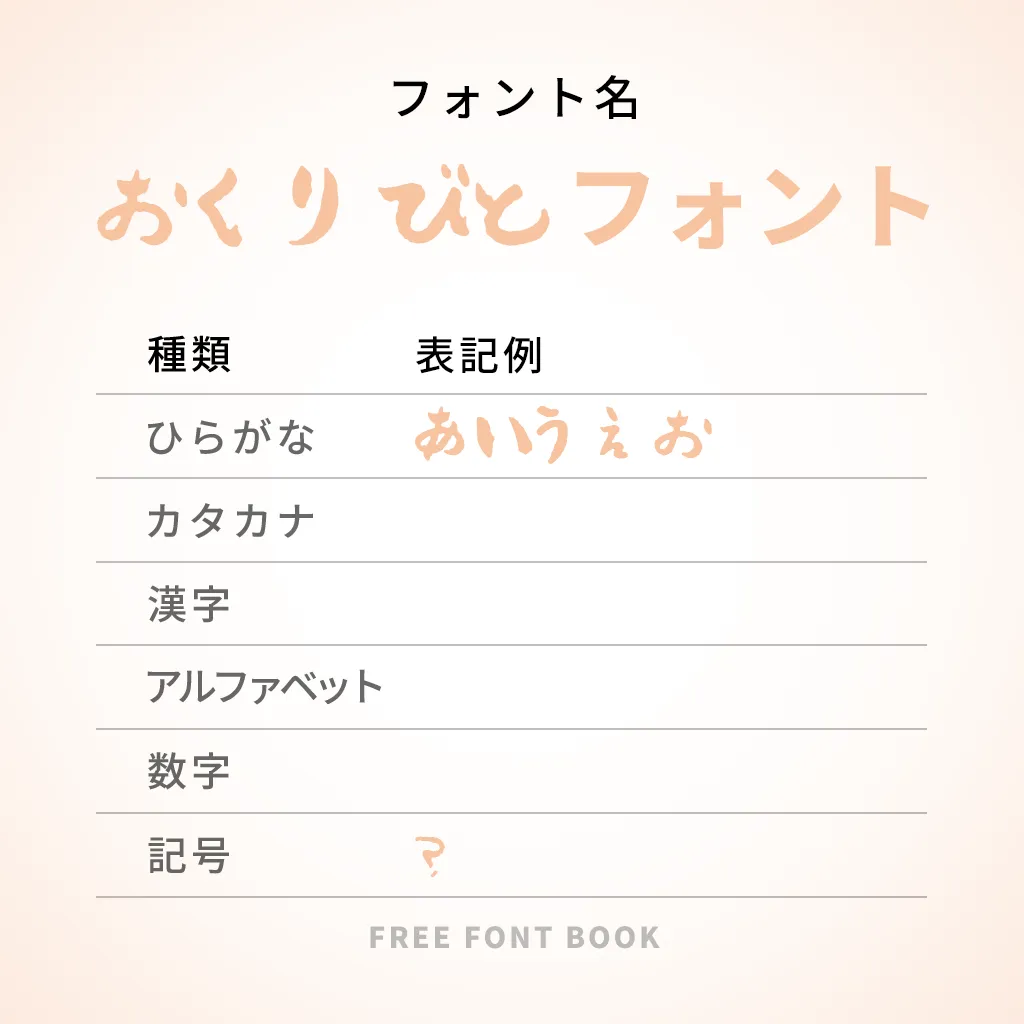 おくりびとフォント