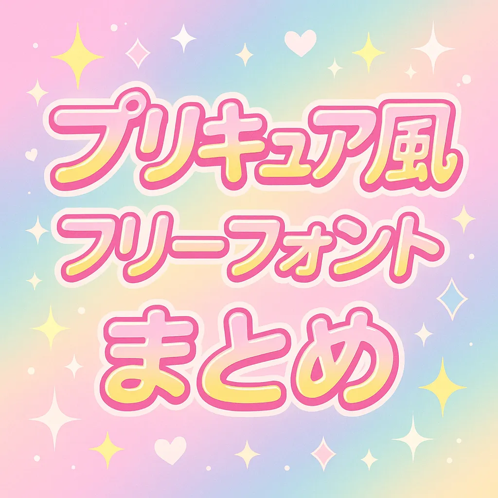 プリキュア風 フリーフォント