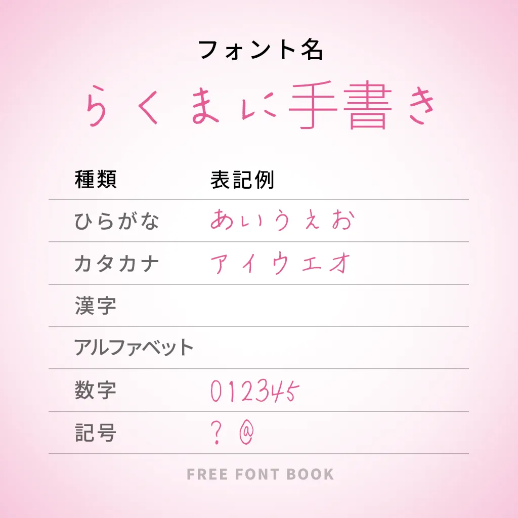 らくまに手書き