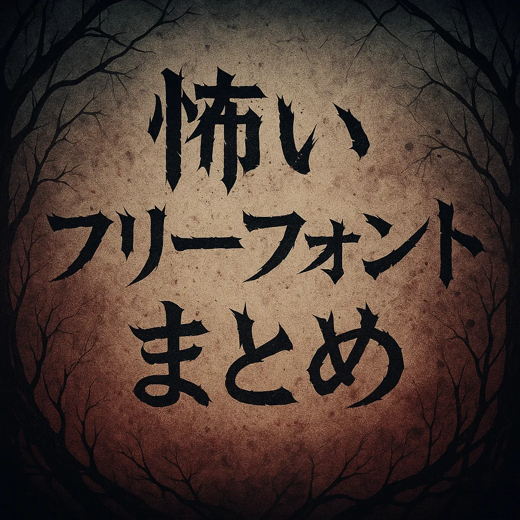 怖い フリーフォント