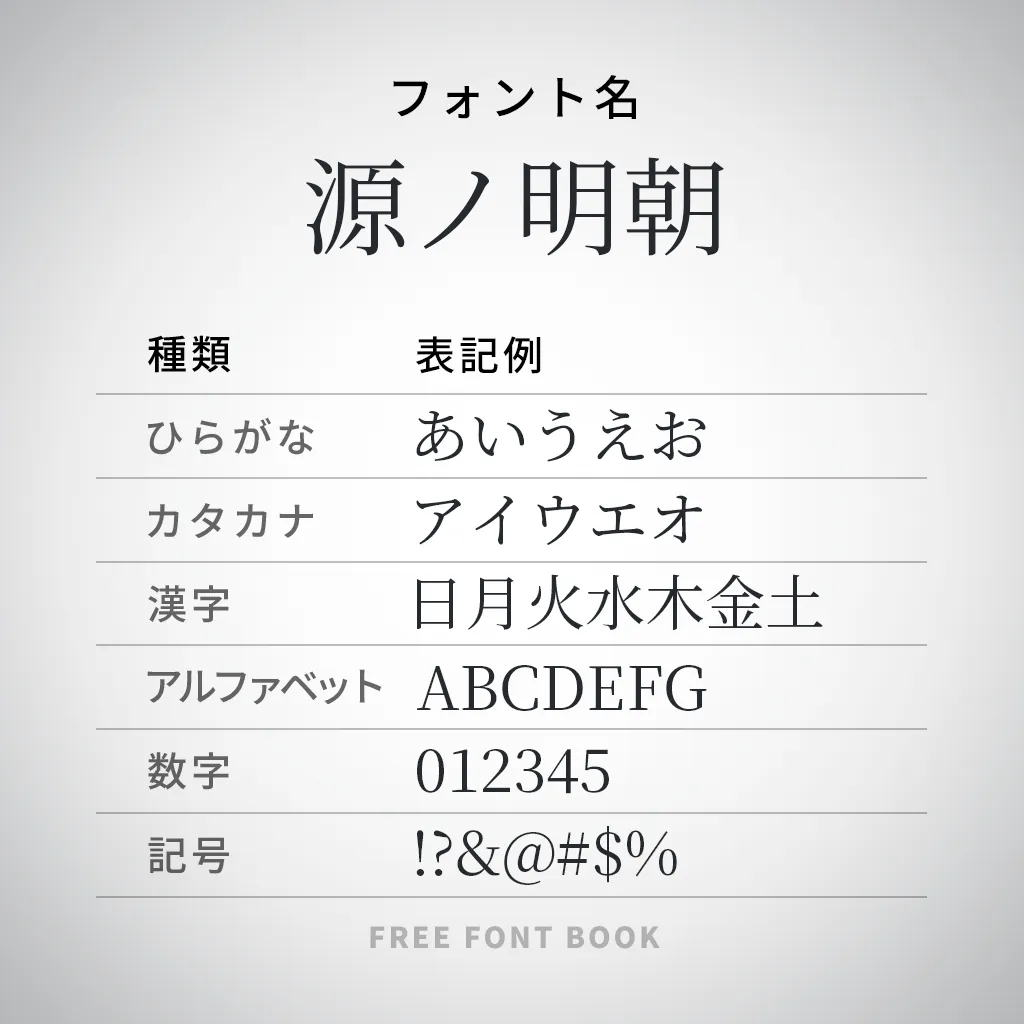源ノ明朝