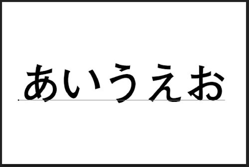 文字の入力